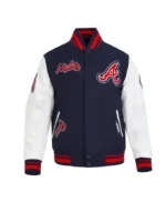 Atlanta Braves Diy Pick Stitch Classic Rib Varsity Jacket