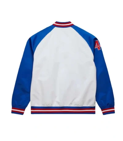 Atlanta Braves Royal and White Lightweight Satin Jacket