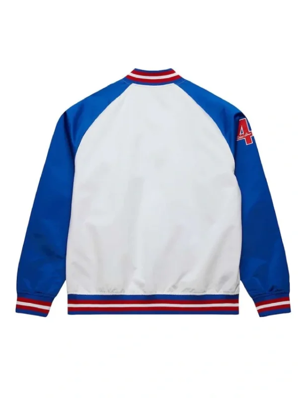 Atlanta Braves Royal and White Lightweight Satin Jacket