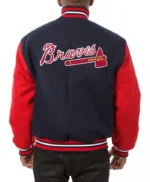 Atlanta Braves Two Tone Varsity Wool Jacket