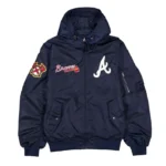 Atlanta Braves Historic L-2B Hooded Bomber Jacket