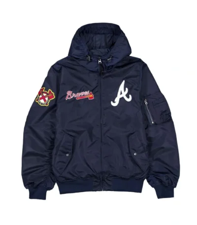 Atlanta Braves Historic L-2B Hooded Bomber Jacket
