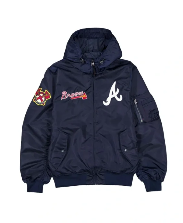 Atlanta Braves Historic L-2B Hooded Bomber Jacket