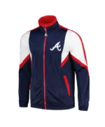 Atlanta Braves Lead Runner Navy Full-Zip Jacket