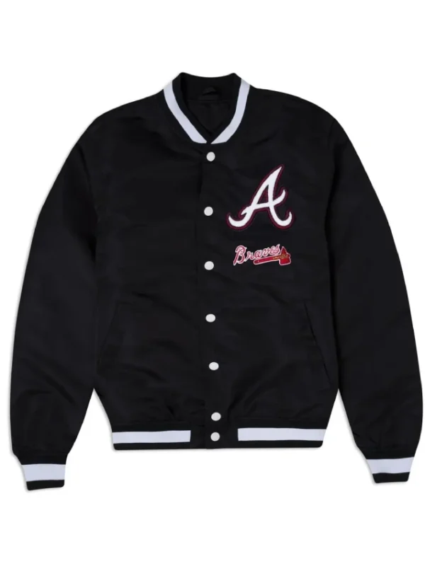 Atlanta Braves Logo Select Black Jacket
