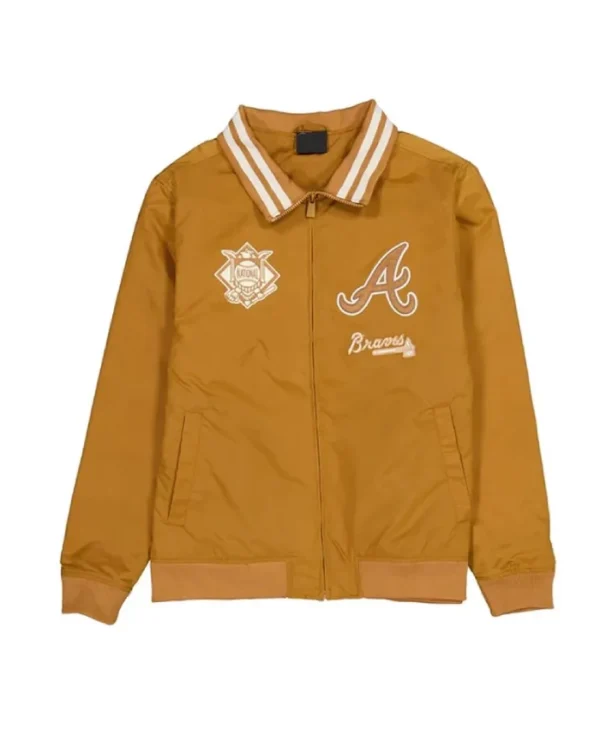 Atlanta Braves Logo Select Light Bronze Jacket