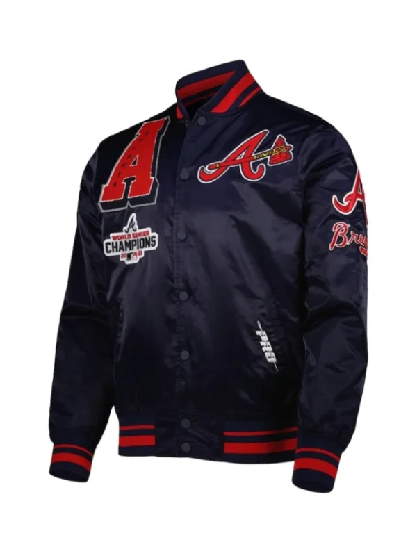 Atlanta Braves Mash Up Navy Jacket