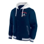 Atlanta Braves Navy Cotton Hooded Jacket
