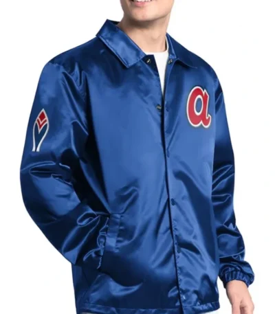 Atlanta Braves Point Man Coaches Royal Jacket