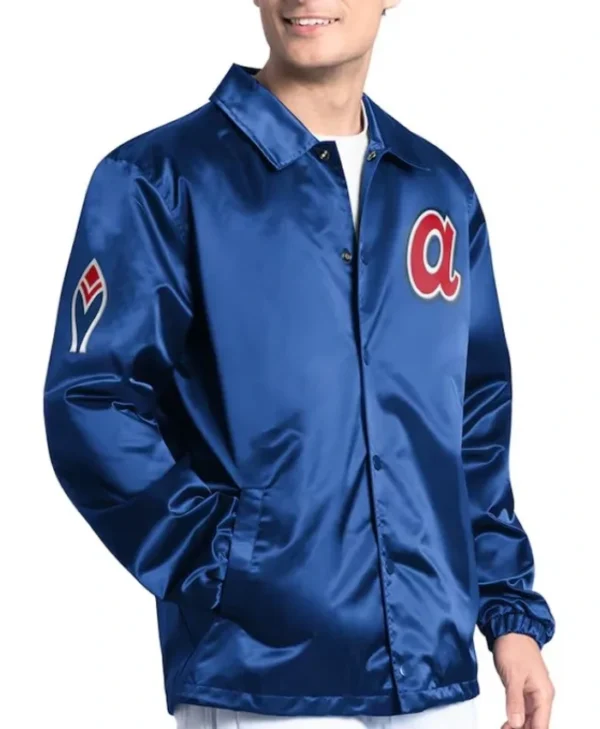 Atlanta Braves Point Man Coaches Royal Jacket