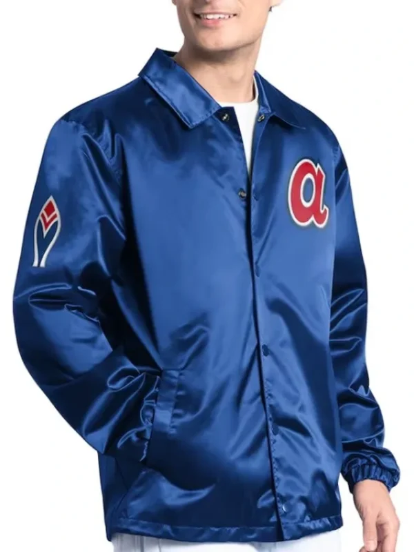 Atlanta Braves Point Man Coaches Royal Jacket