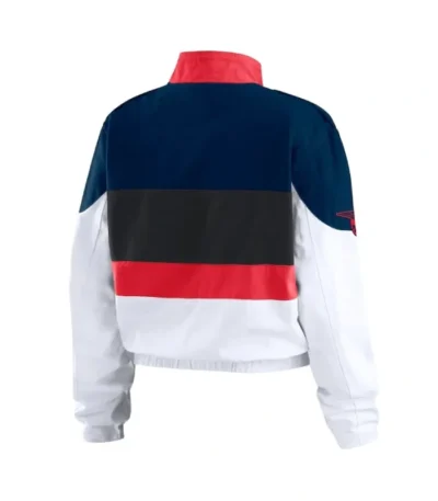 Atlanta Braves Racing Navy/White Full-Zip Jacket