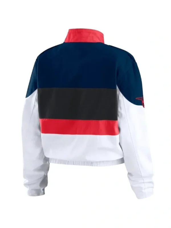 Atlanta Braves Racing Navy/White Full-Zip Jacket