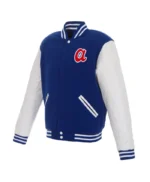 Atlanta Braves Royal/White Varsity Full-Snap Jacket