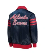 The Captain II Atlanta Braves Navy Satin Jacket