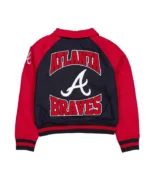 Atlanta Braves Navy and Red Throwback Jacket
