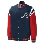 Atlanta Braves Title Holder Varsity Navy and Red Jacket