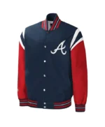 Atlanta Braves Title Holder Varsity Navy and Red Jacket