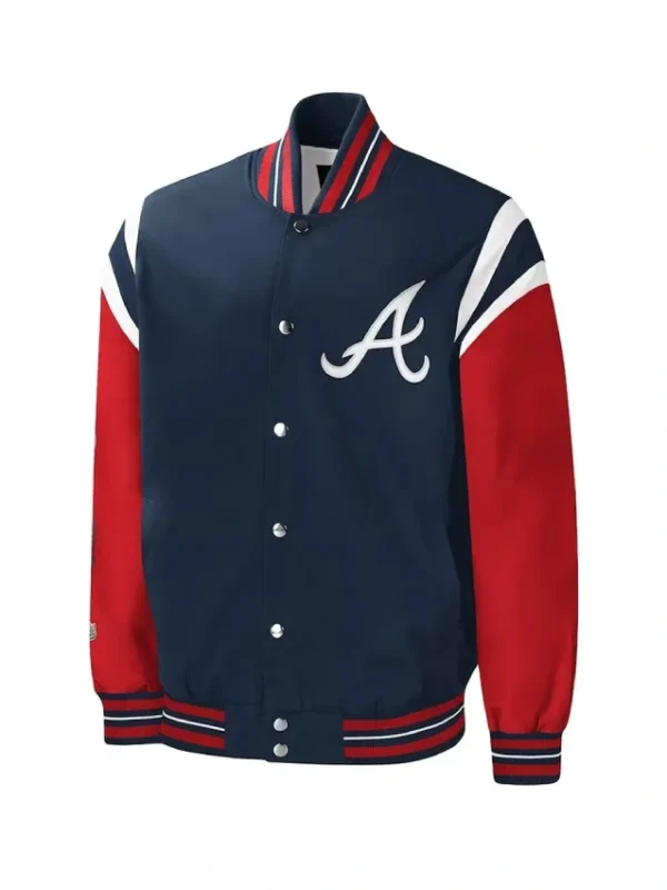 Atlanta Braves Title Holder Varsity Navy and Red Jacket