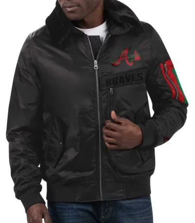 Atlanta Braves Ty Mopkins Black Jacket