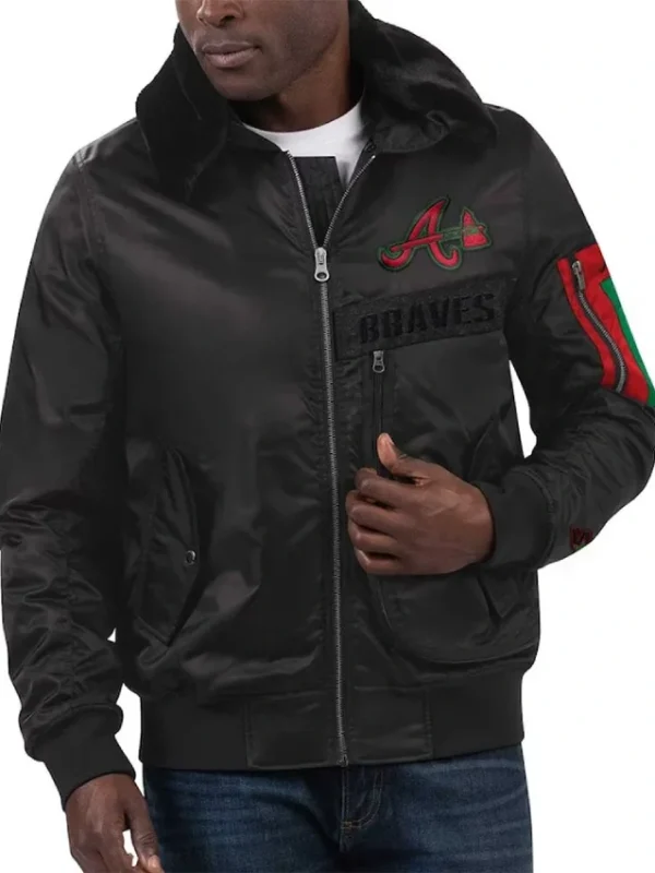 Atlanta Braves Ty Mopkins Black Jacket