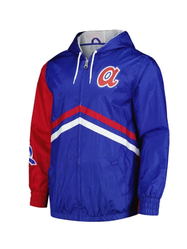 Atlanta Braves Undeniable Royal Full-Zip Windbreaker Jacket
