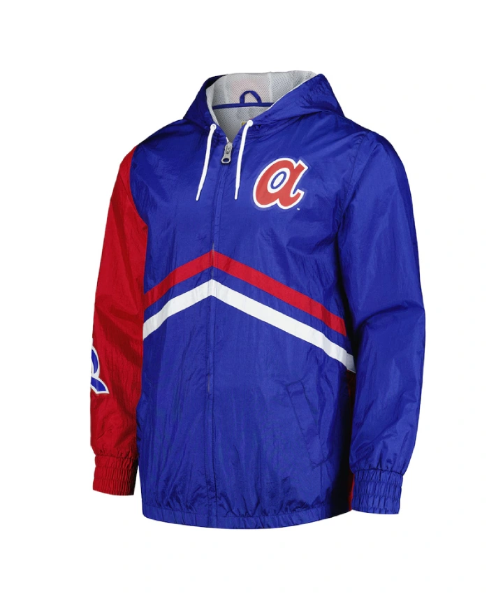 Atlanta Braves Undeniable Royal Full-Zip Windbreaker Jacket Atlanta Braves Undeniable Royal Full-Zip Windbreaker Jacket