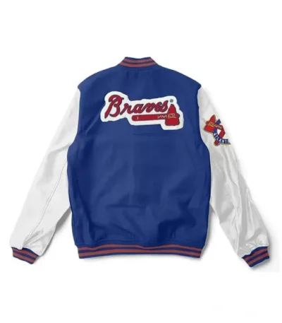 Blue/White Atlanta Braves Varsity Jacket