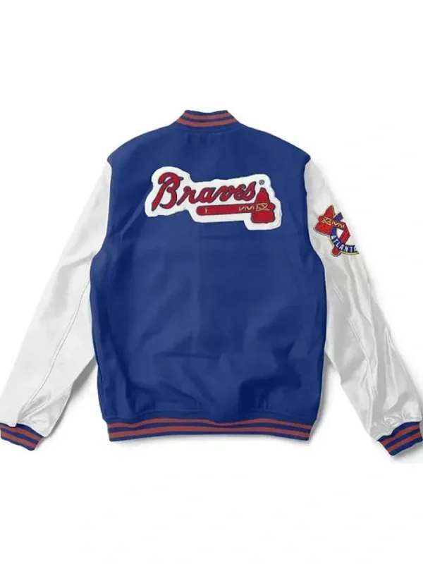 Blue/White Atlanta Braves Varsity Jacket