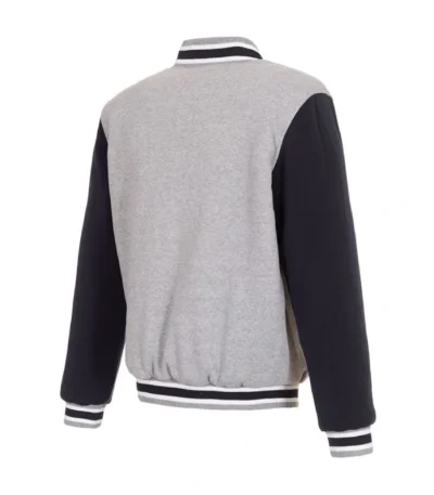 Atlanta Braves Varsity Gray and Navy Wool Jacket