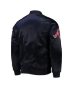 Navy Wordmark Atlanta Braves Full-Snap Jacket