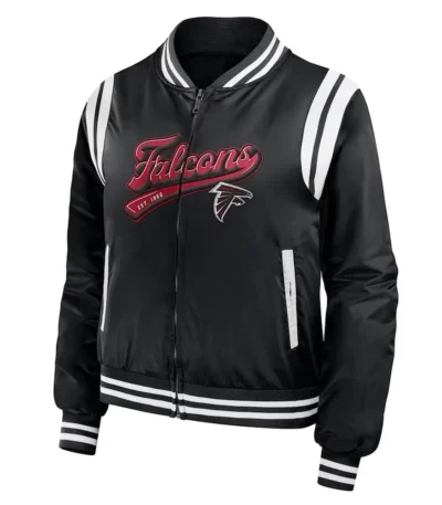 Atlanta Falcons Black Bomber Full-Zip Jacket