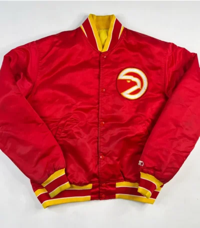Atlanta Hawks 90’s Red Bomber Jacket