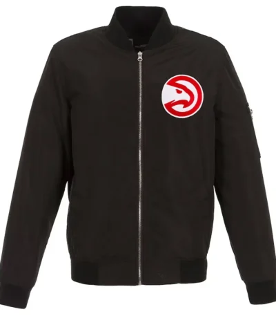 Atlanta Hawks Bomber Nylon Lightweight Jacket