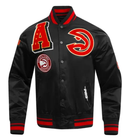 Atlanta Hawks Mashup Classic Rib Satin Jacket