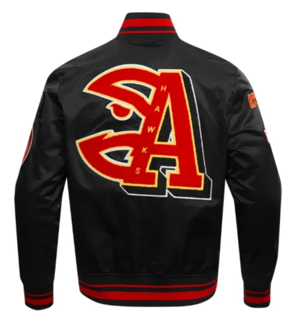 Atlanta Hawks Mashup Classic Rib Satin Jacket