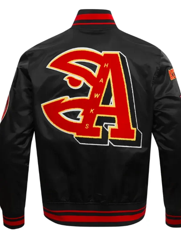 Atlanta Hawks Mashup Classic Rib Satin Jacket