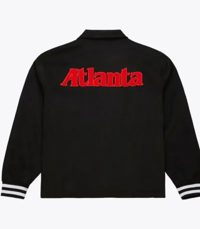 Atlanta Hawks Oversweep Black Varsity Wool Jacket