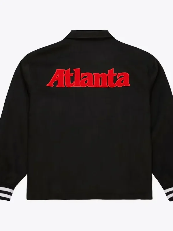 Atlanta Hawks Oversweep Black Varsity Wool Jacket