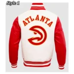 Atlanta Hawks Retro Classic Rib Varsity Jacket