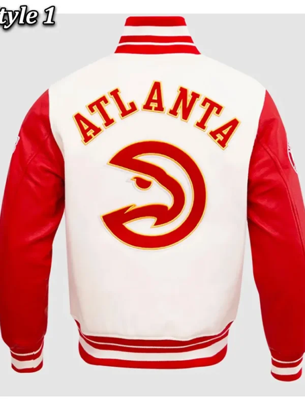 Atlanta Hawks Retro Classic Rib Varsity Jacket