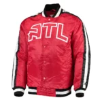 Atlanta Hawks The Offensive Red Varsity Satin Jacket