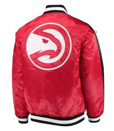 Atlanta Hawks The Offensive Red Varsity Satin Jacket