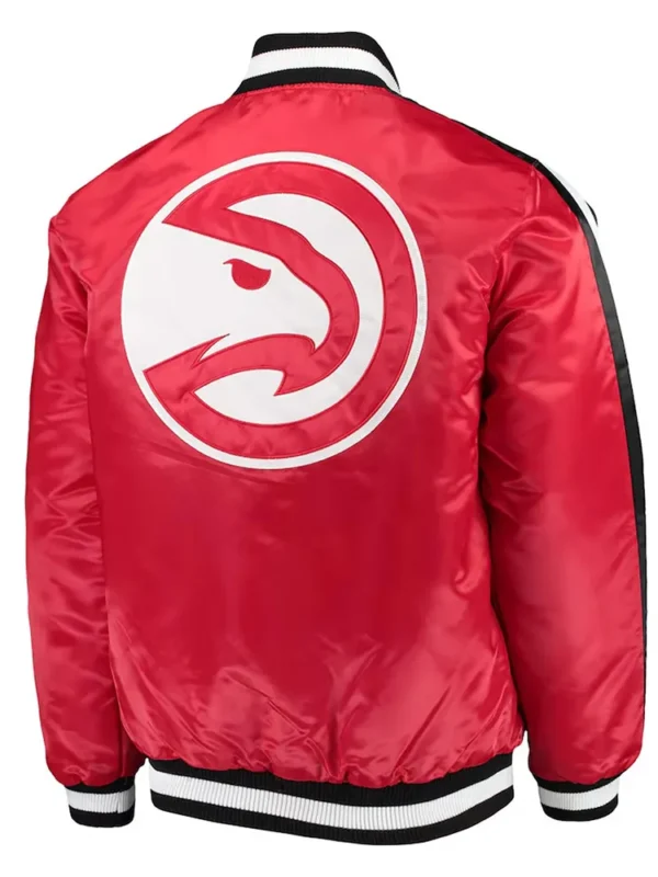 Atlanta Hawks The Offensive Red Varsity Satin Jacket
