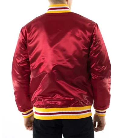 Atlanta Hawks Throwback Wordmark Red Jacket