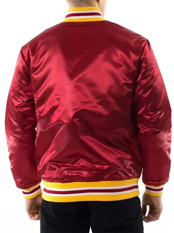 Atlanta Hawks Throwback Wordmark Red Jacket