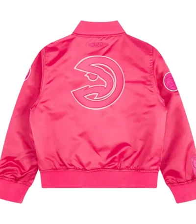 Atlanta Hawks Triple Pink Satin Jacket