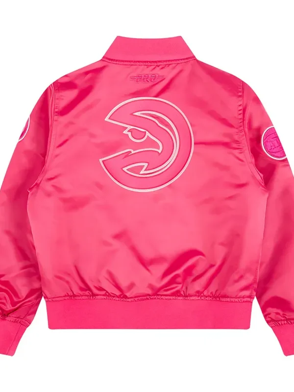 Atlanta Hawks Triple Pink Satin Jacket