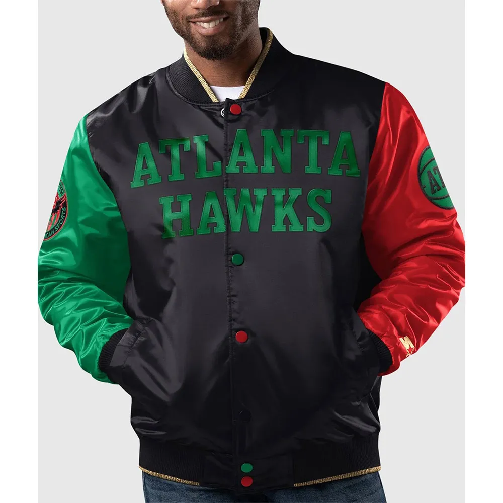 Atlanta Hawks Ty Mopkins Black History Month Jacket Atlanta Hawks Ty Mopkins Black History Month Jacket