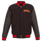 Atlanta Hawks Varsity Black Wool/Leather Jacket